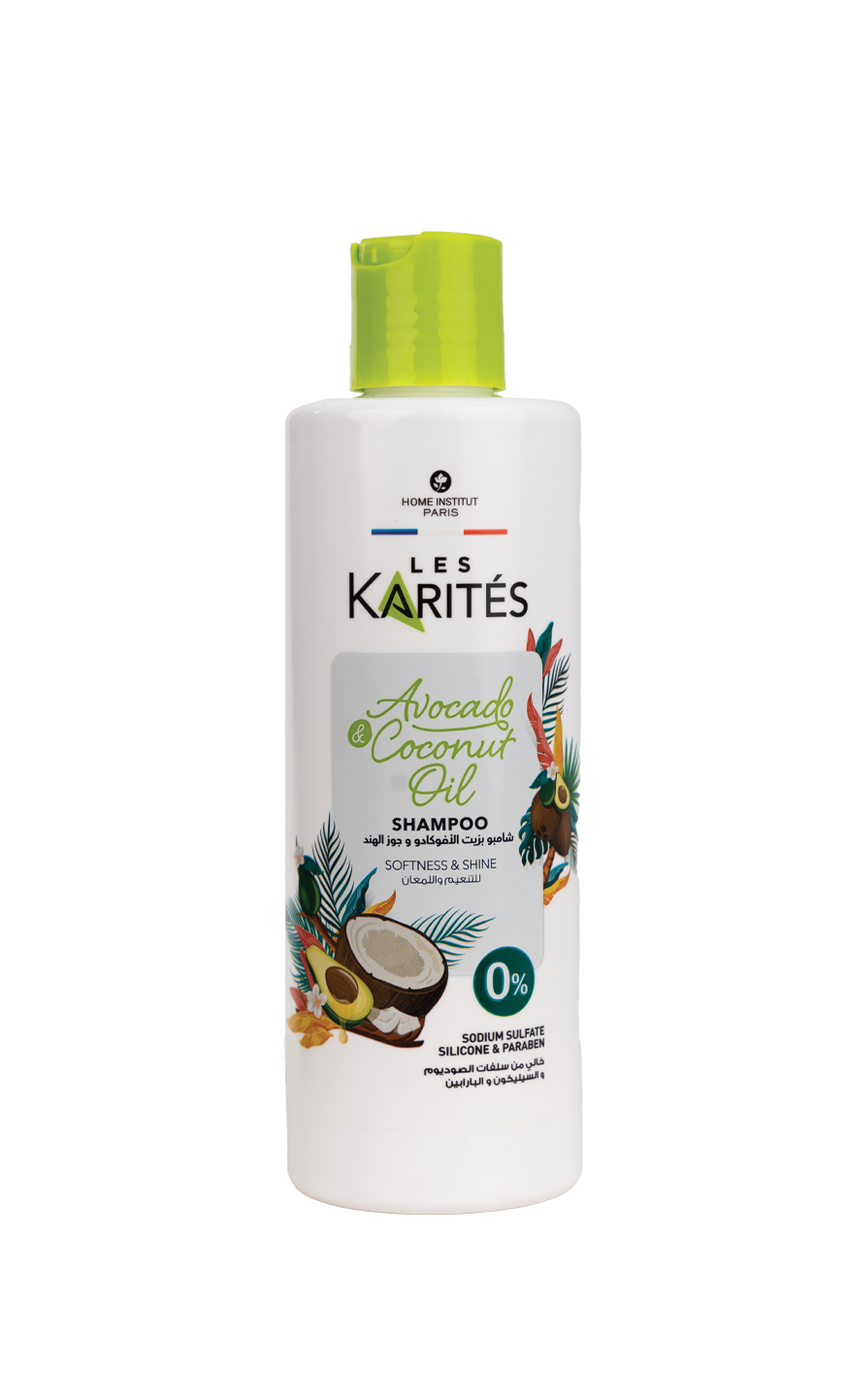 Les Karites Avocado &amp; Coconut Oil Shampoo – Softness &amp; Shine (400ml)