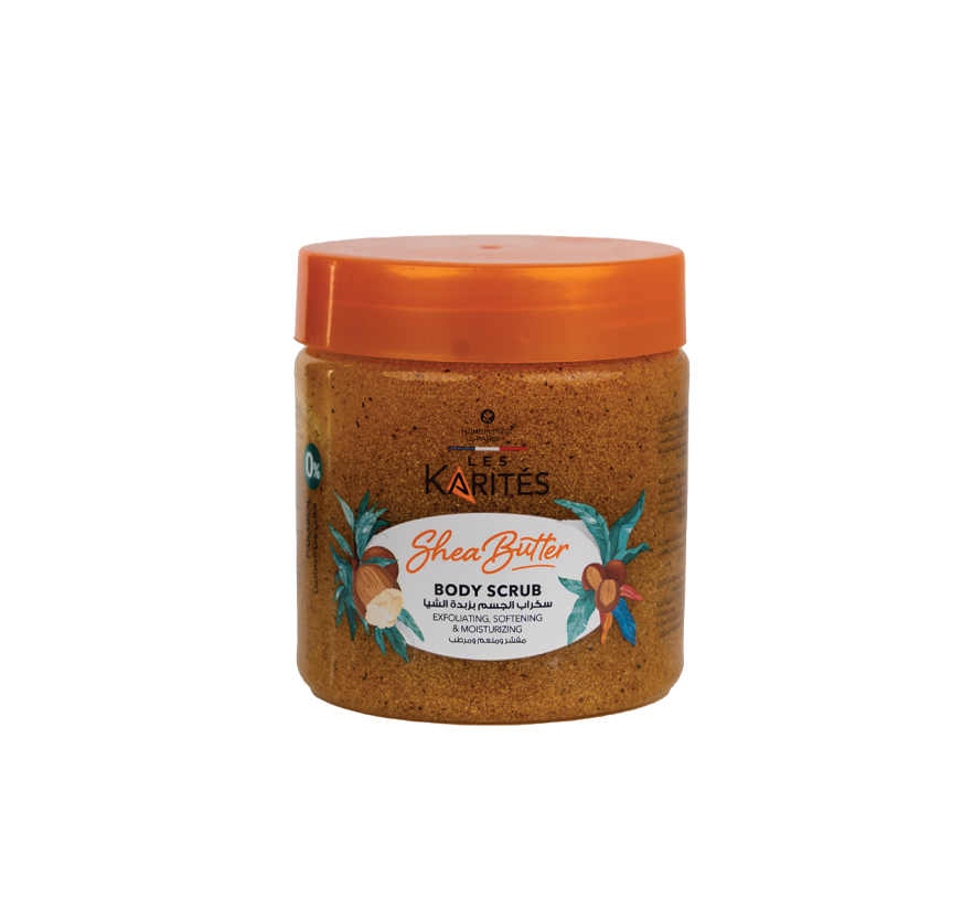 Les Karites Shea Butter Body Scrub – Exfoliate &amp; Soften (225ml)