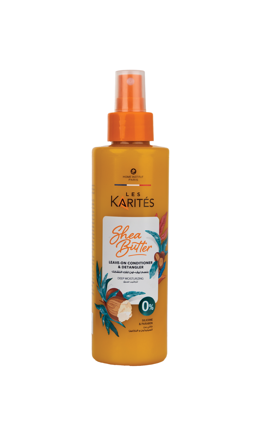 Les Karites Shea Butter Leave-On Conditioner &amp; Detangler – Hydrating, Silicone-Free (250ml)