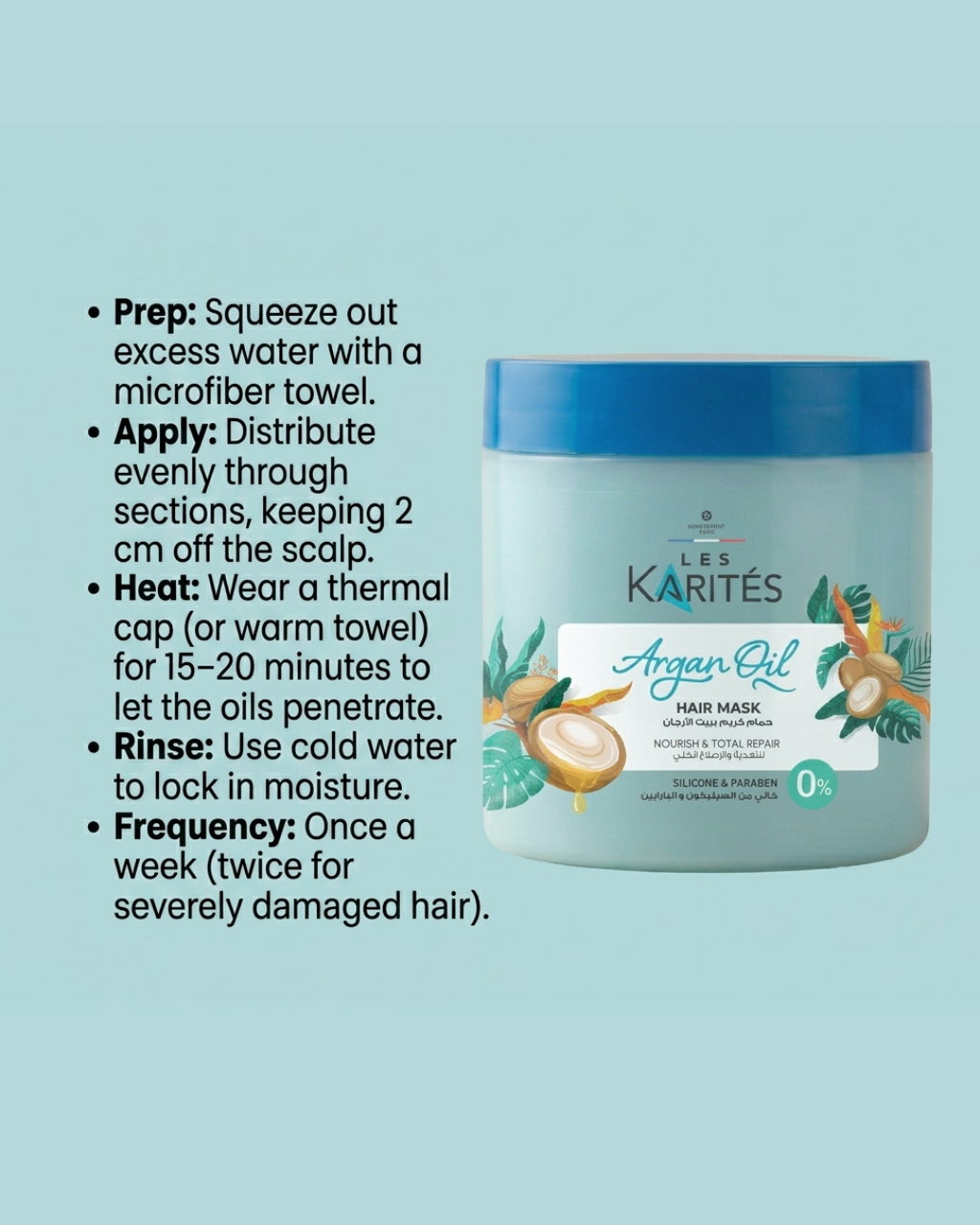 Argan Oil Hair Mask – Total Repair (475ml)
