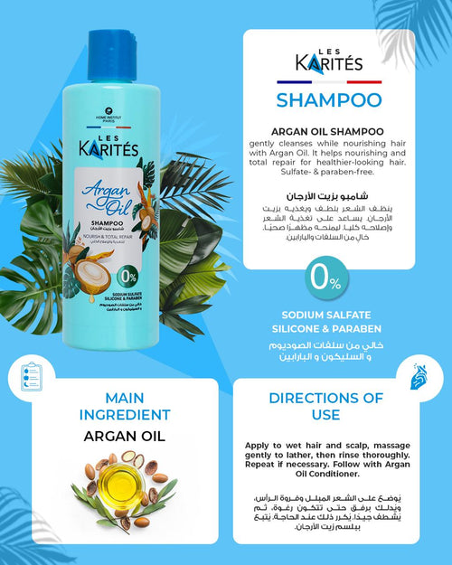 Argan Oil Shampoo – Nourishing & Repair (400ml)